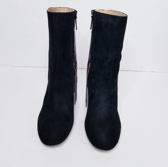 Chloe Bead Fringe Suede Ankle Boots‎ - Picture 5 of 12